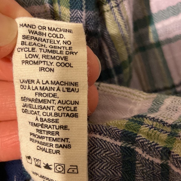 WOOLRICH LONG SLEEVE PLAID BUTTON UP SHIRT SIZE MEDIUM - Picture 5 of 10